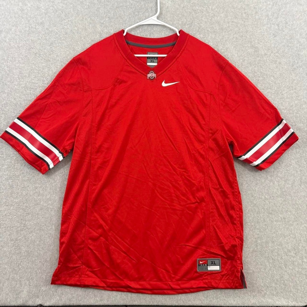 Nike Team Ohio State Buckeyes Football Jersey Men's XL Red NCAA